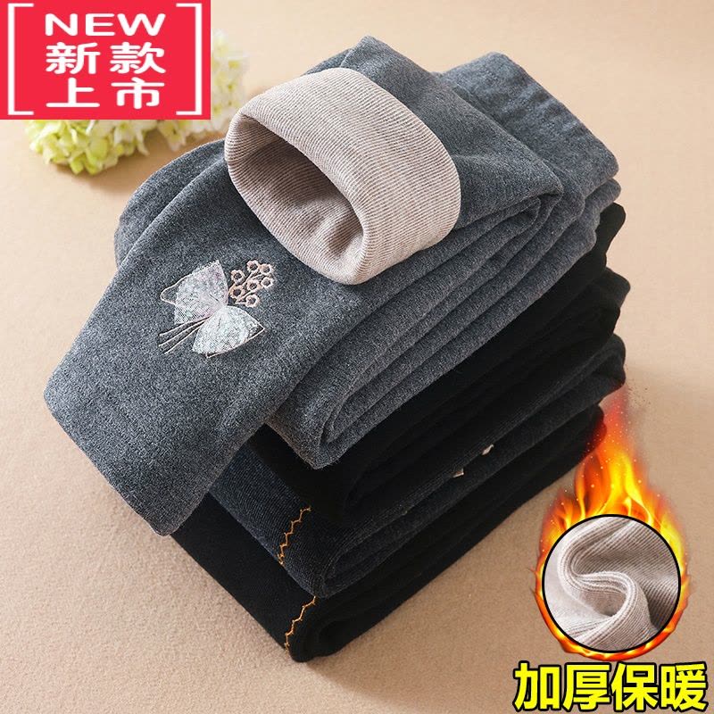 可莉允女童打底裤外穿秋冬款2022新款儿童裤子加厚女宝宝保暖棉裤洋气潮保暖裤图片