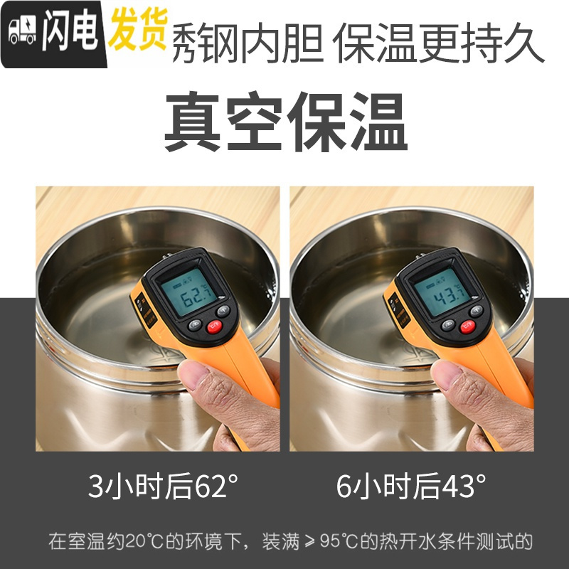 三维工匠304不锈钢饭盒真空超长保温多层自由组合三四五层防溢大容量餐 五层不锈钢本色[真空保温]送保温袋(手柄颜色随机)高清大图