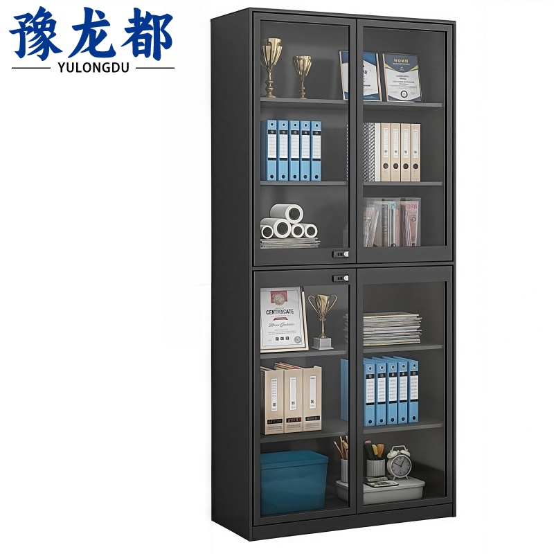 豫龙都 资料柜 玻璃款 台高清大图