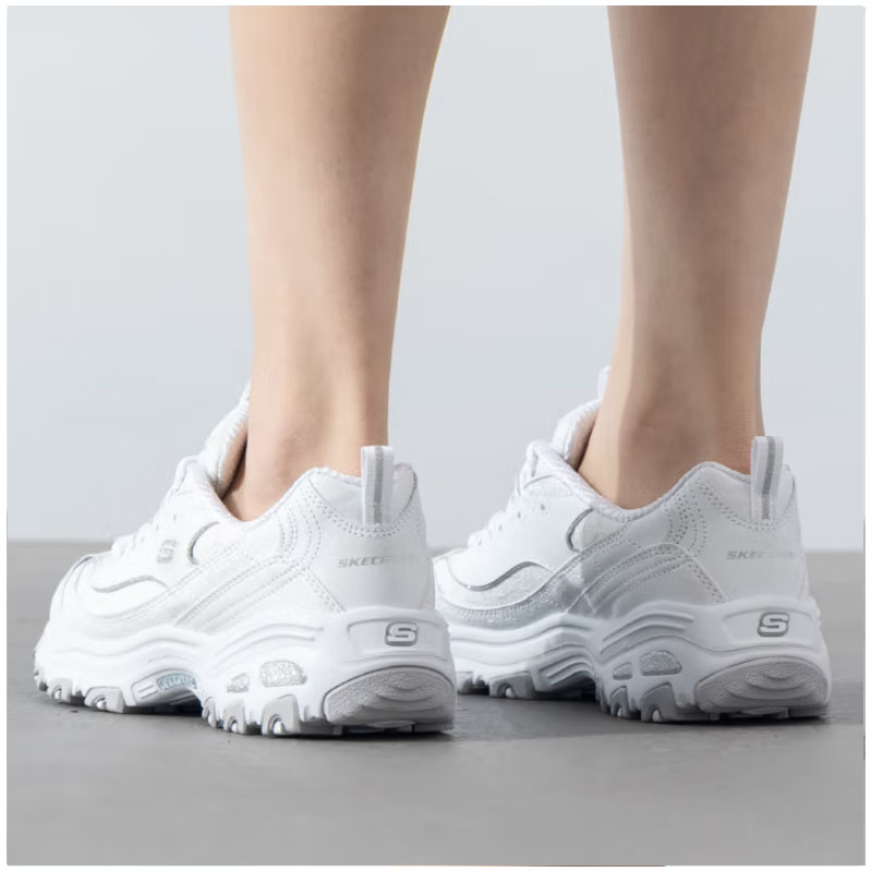 斯凯奇女款休闲熊猫鞋11959-WHT10双高清大图