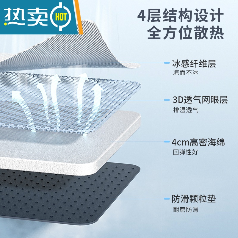 XIANCAI大狗狗窝夏天宠物凉席垫子可拆洗睡觉用冰垫中大型犬降温睡垫地垫高清大图