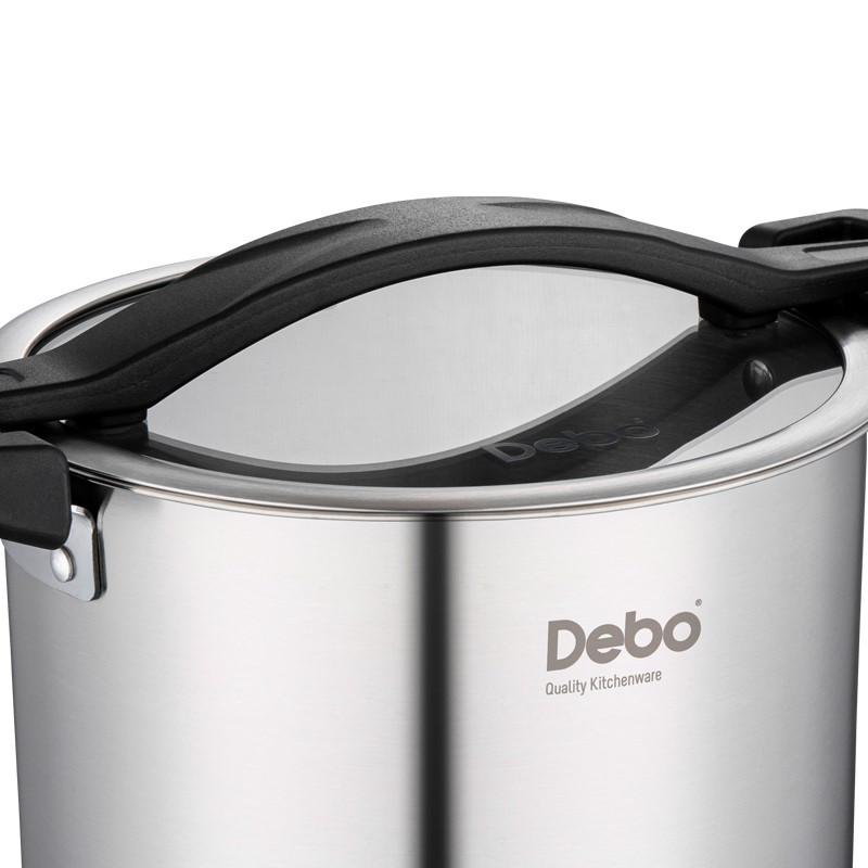 德铂(Debo)瓦尔特汤锅304不锈钢煲汤深锅24cm DEP-654 单个装