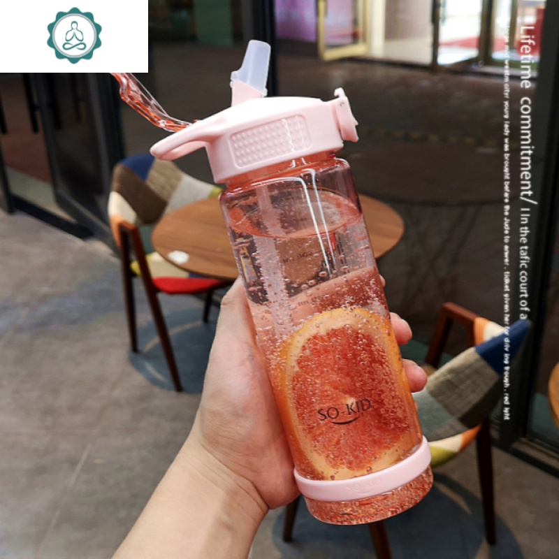 韩版夏季潮流创意个性塑料吸管水杯成人男女学生塑料杯