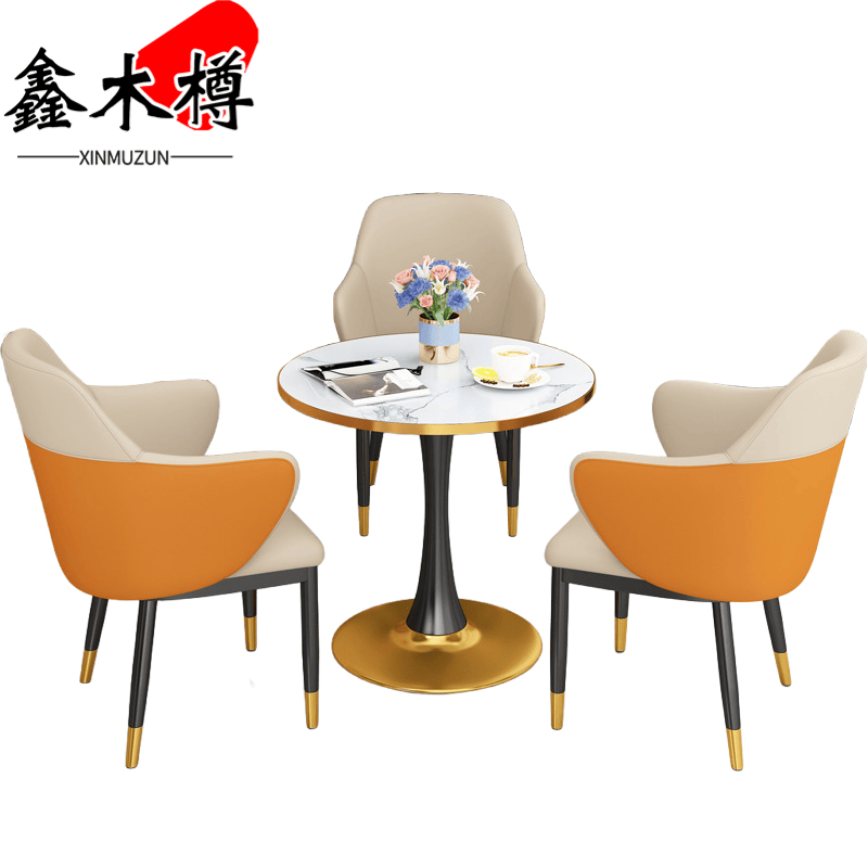 鑫木樽桌椅组合一桌三椅套