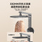 九牧(JOMOO)淋浴花洒全套装增压恒温软管喷头洗澡置物除垢钢琴按键控水 8100枪灰-温度数显+巨幕顶喷-顺丰