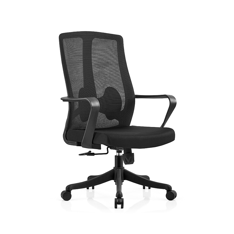 初嘉CJ-7031办公椅转椅电脑椅网布学习椅中背职员椅 黑框