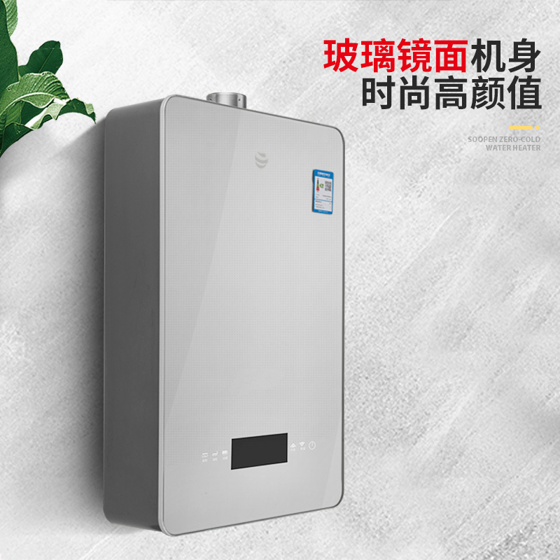索普恩(SOOPOEN)零冷水 燃气热水器天然气家用13升水气双调恒温即热V系列