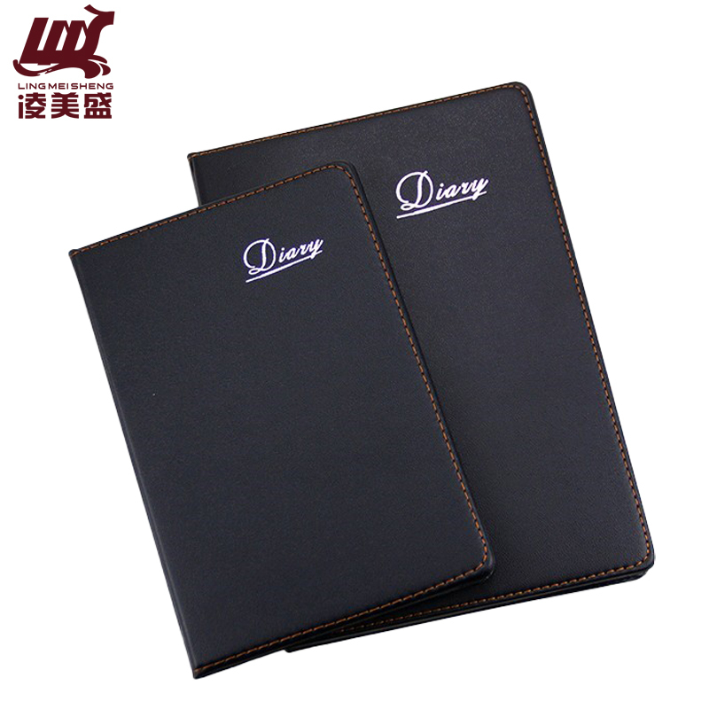 凌美盛 皮面B5笔记本 18K记事本 17*24.7cm 黑色1518-1/本高清大图