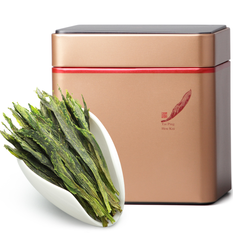 2025新茶上市艺魁堂茶叶手工捏尖特级太平猴魁100g罐装安徽黄山绿茶