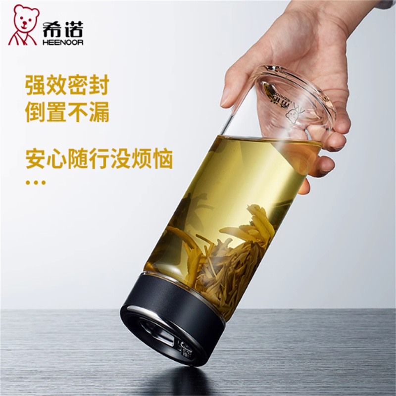 希诺 XN-6066 单层玻璃杯395ml (单位:个)颜色随机发货高清大图