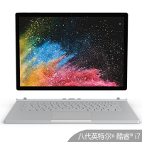 微软(Microsoft)Surface Book2 i7-8650U 8G+256G GTX1050 2G显存 Win10 13.5英寸触摸屏 二合一平板电脑 笔记本电脑 银色