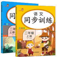 二年级上册同步训练语文数学全套2册部编人教版RJ小学生2年级上学期一课一练单元练习册课课练思维专项练习题课堂练习册课时作