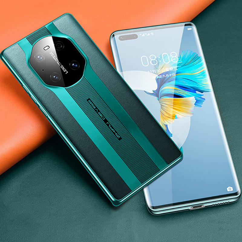 可波 牛皮真皮华为mate30Epro手机壳mate30/30pro/pro+全包mate30pro防摔轻薄保护套素皮高清大图