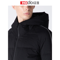 HODO红豆男装 男士羽绒服 秋冬简约休闲连帽长袖中长款羽绒服轻鹅绒外套男
