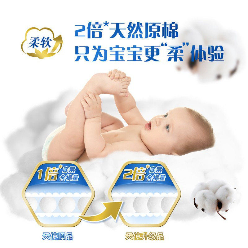 大王(GOO.N)天使婴儿纸尿裤 宝宝尿不湿 纸尿裤NB62片
