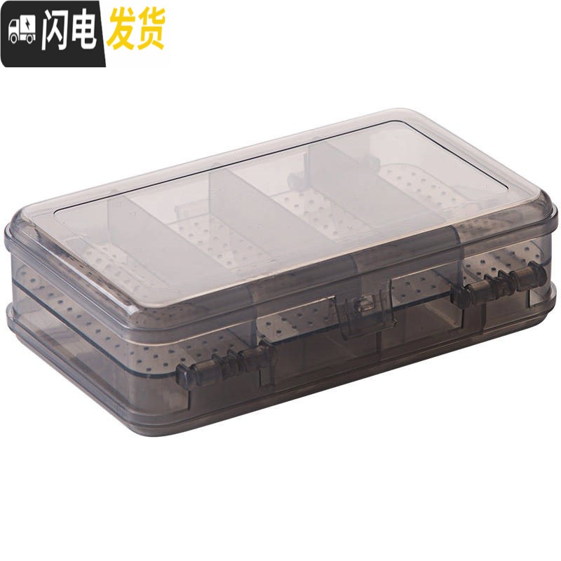 三维工匠精致耳饰盒子双层简约首饰耳坠整理盒便携耳钉收纳盒耳环收纳盒小高清大图