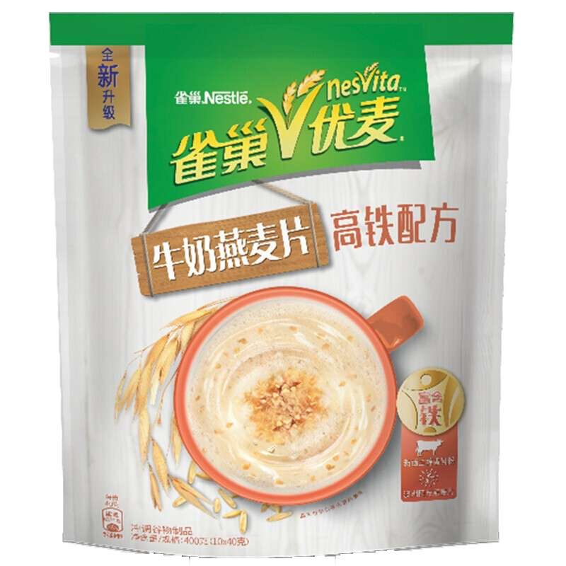 雀巢(Nestle)优麦燕麦片 400g袋装 冲调饮品