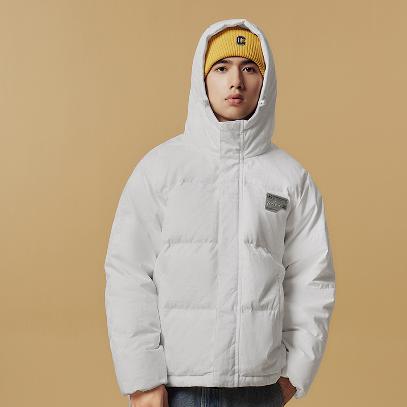 361°羽绒服男冬季男士加厚保暖连帽短羽绒服宽松休闲运动外套高清大图