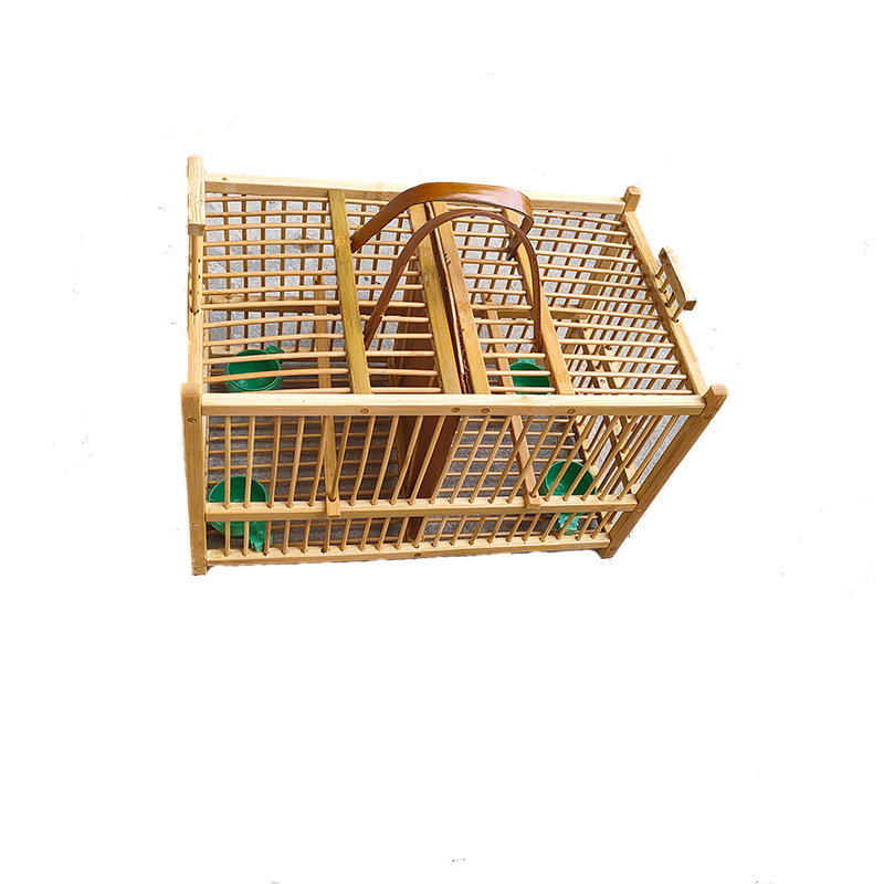 豆鸟绣眼笼 麻料小型竹鸟笼运输笼上山笼养笼泡油方笼高清大图