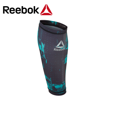 锐步Reebok运动腿套男压缩保护套保暖护小腿套一对装