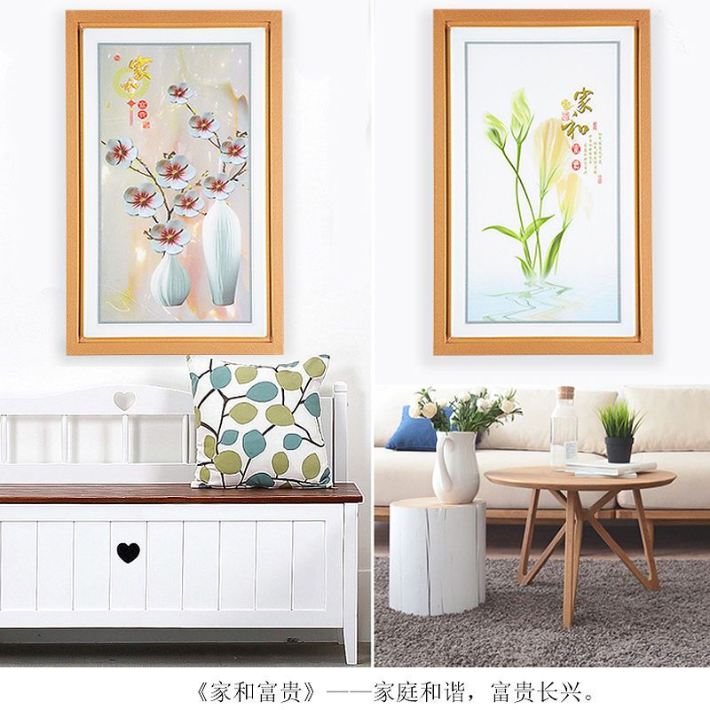 led装饰画壁灯床头灯简约现代新中式欧式创意卧室客厅过道墙壁灯