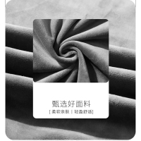 蒙洛里克卫衣男连帽秋冬季外套ins潮流新款纯色帽衫加绒加厚大码宽松上衣31033