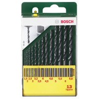 博世（Bosch）13支HSS-R麻花钻头套装 组合套装 自攻钉账塞套装 /套