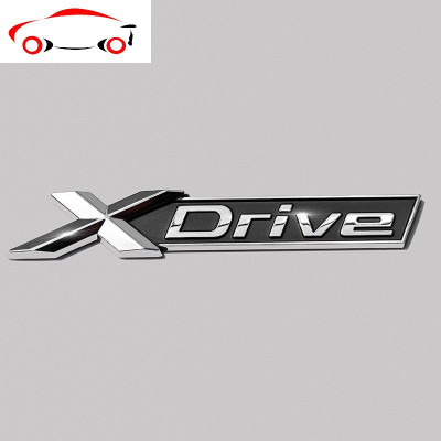 适用宝马车标3系GT4系5系6系7系车贴后标改装xdrive四驱标志尾标 JING 宝马四驱尾标(18款以后宝马原款)