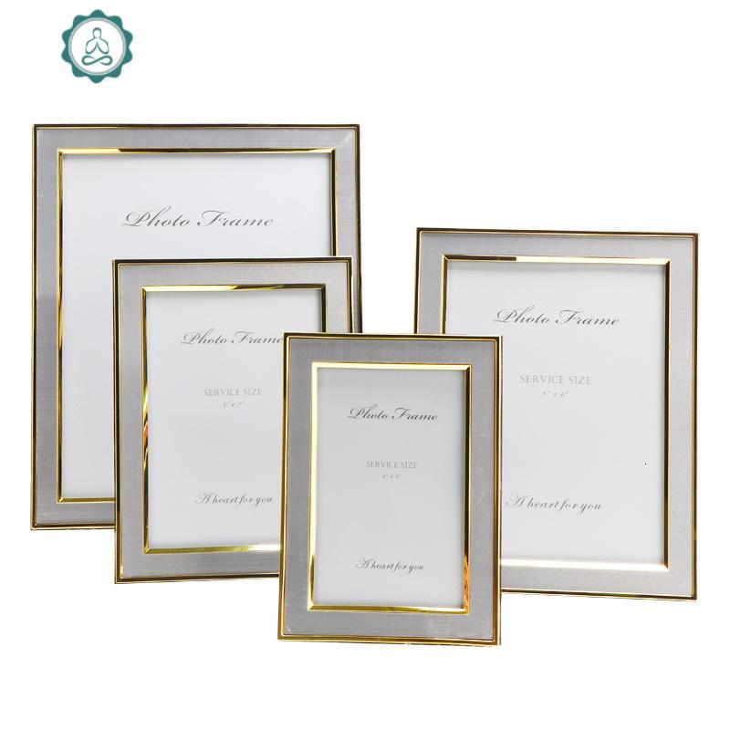 摆台6寸7寸8寸10寸画框简约现代卧室玻璃摆件封后288玫瑰金6寸视频