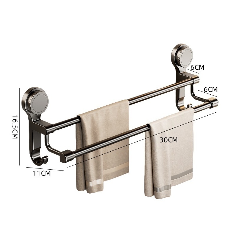 攸形 双杆毛巾架30cm个高清大图