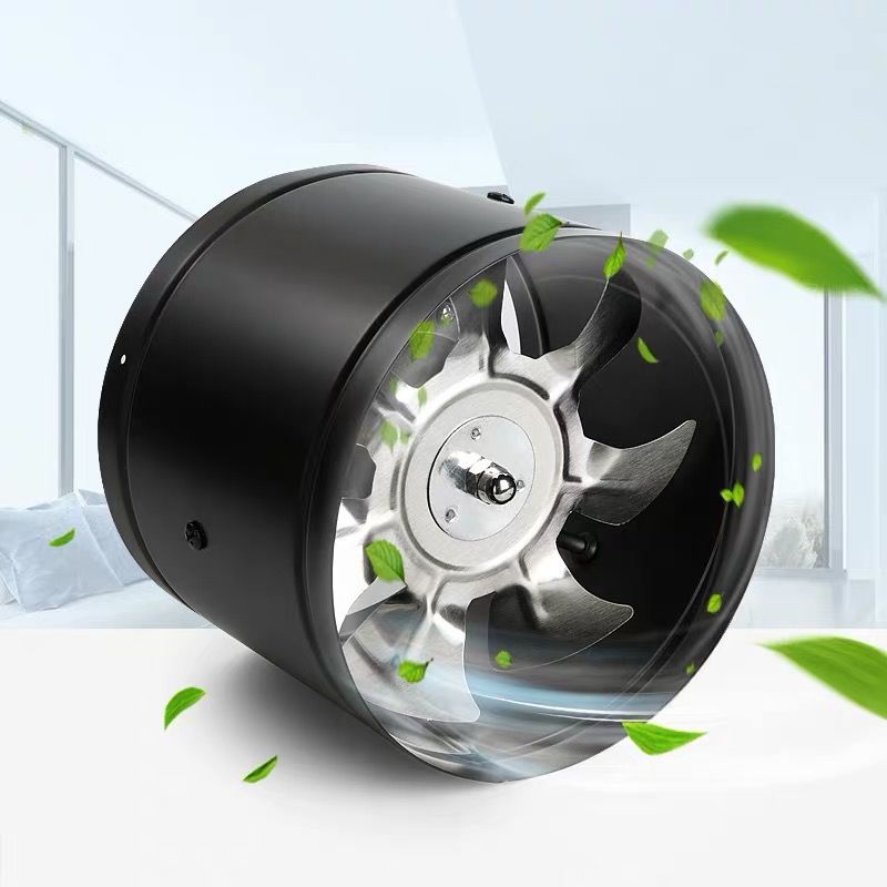 圆形管道风机6寸闪电客吸油烟换气扇厨房排气扇pvc艾灸抽风机150mm