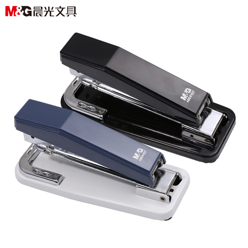 晨光(m&g)abs91627 20页摇头订书机 12号订书器 金属拉杆订书器旋转订