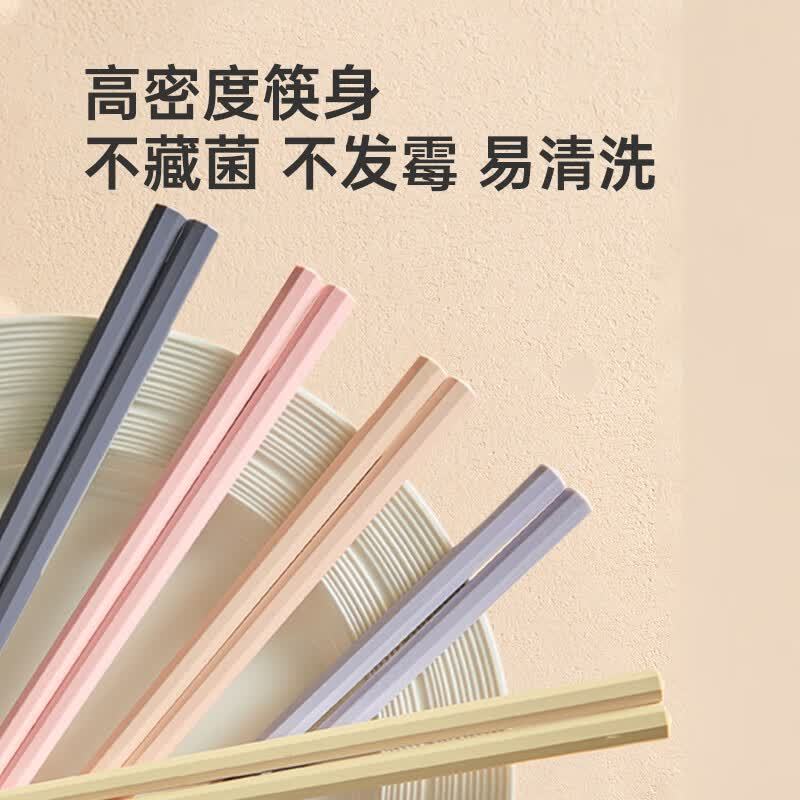 炊大皇 合金筷子马卡龙色10双装HJ05MKL高清大图