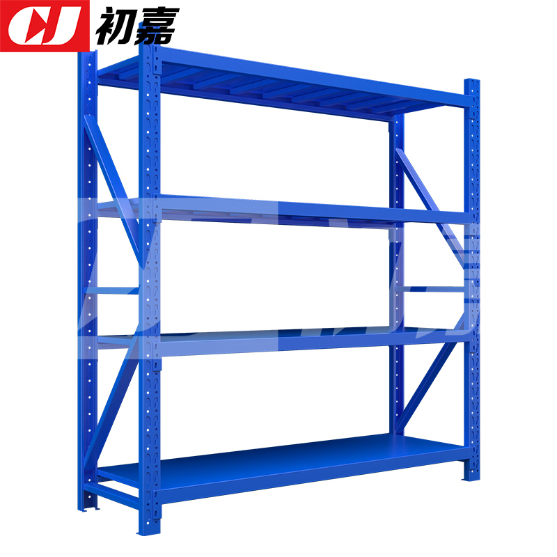 初嘉(CJ)仓储货架库房置物架重型货架蓝色主架2000*600*2000mm/300kg