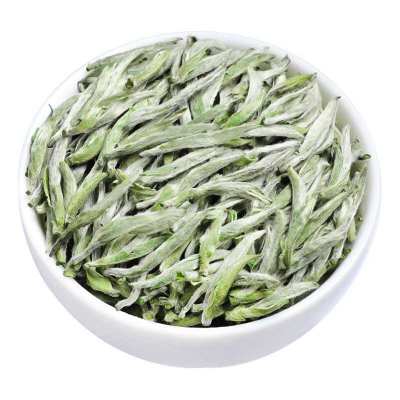 2023新茶正宗福鼎白茶明前特级头采福鼎白毫银针芽春茶叶罐装500g高清大图