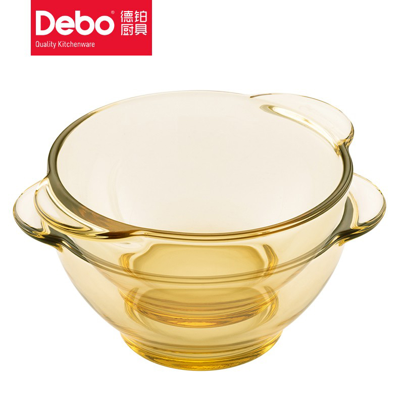德铂餐具套装吉尔琥珀色系玻璃碗四件套DEP-830