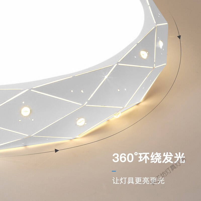 苏宁放心购卧室吸顶灯LED书房灯走廊玄关灯楼道阳台灯现代/北欧/极简约个性圆形铁艺灯具高清大图