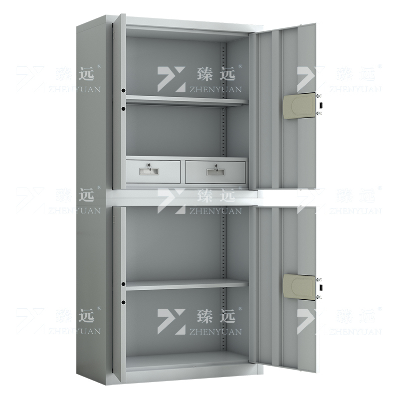臻远 电子保密柜密码柜 分双节保密柜智能指纹锁