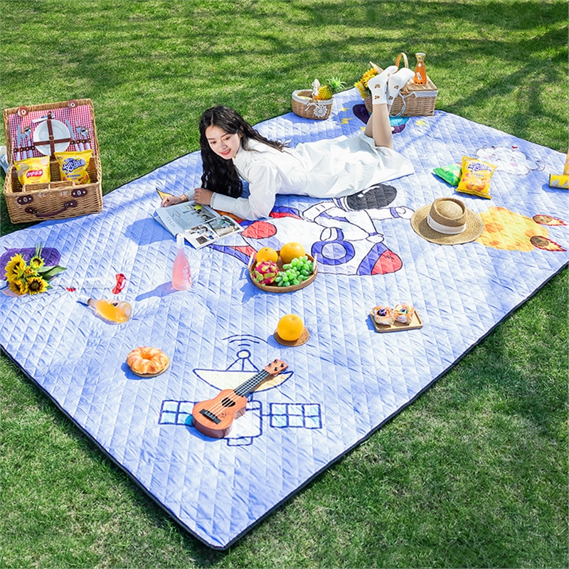 野餐垫潮垫闪电客加厚户外地垫露营野炊布便携帐篷郊游草坪春游坐垫子