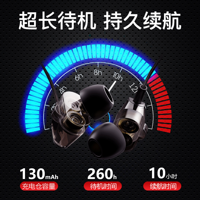 OKSJ X37运动蓝牙耳机无线入耳式耳机华为小米iPhone安卓通用超高清HIFI音质 运动跑步健身蓝牙耳机