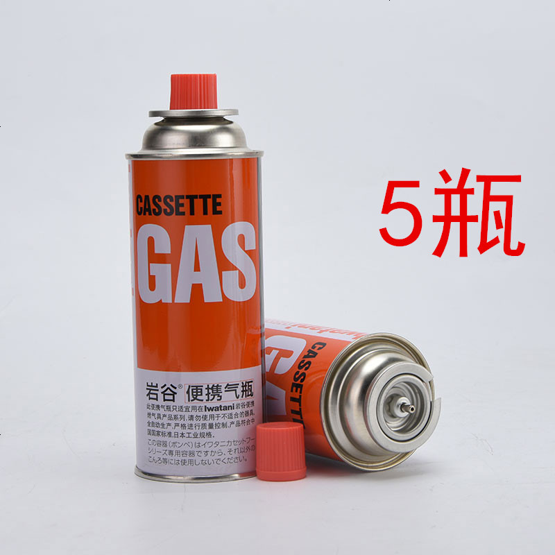 岩谷户外卡式炉气瓶便携炉气野炊烧烤炉气罐燃气罐卡式气岩谷5瓶