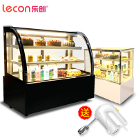 乐创(lecon) 蛋糕柜展示柜 冷藏保鲜柜 熟食奶茶柜0.9米落地式后开门