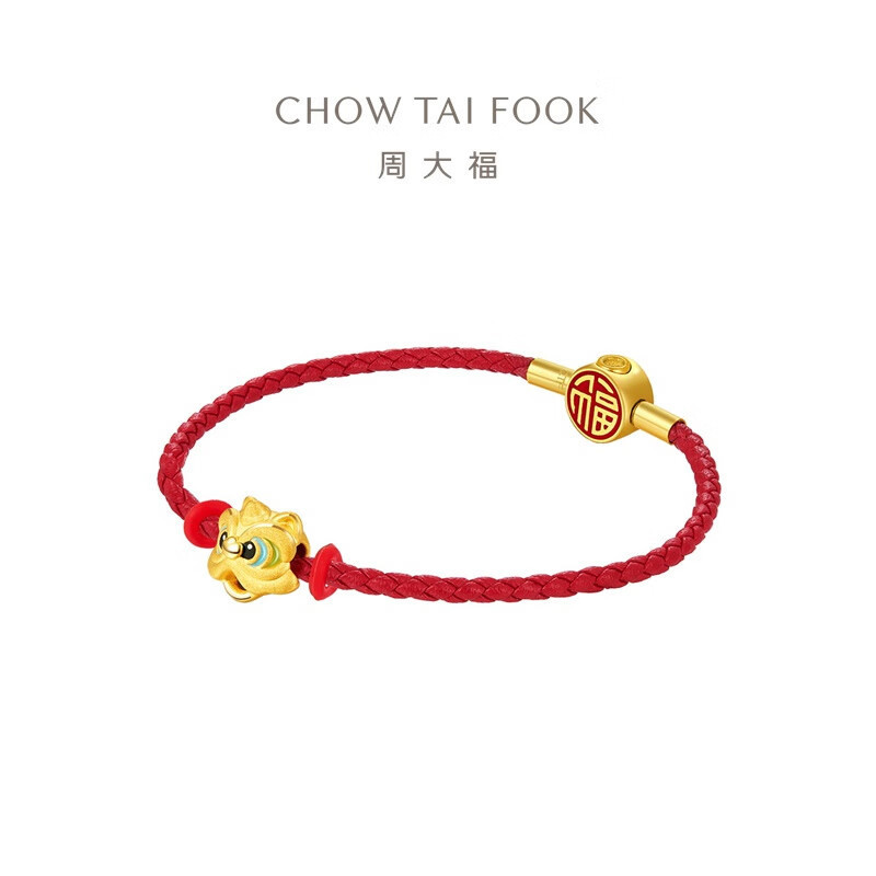 周大福醒狮喜事黄金转运珠多款可选eor1094eor1098