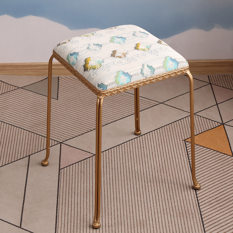 寻木匠布艺凳子时尚创意客厅小椅子家用高方形凳软面餐桌凳板凳现代