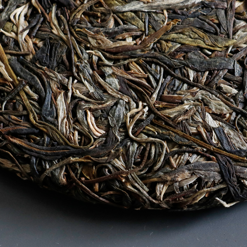 [2021版]草根先生云南大叶普洱茶生茶倚邦古树纯料一口料圆茶饼357克七子饼茶普洱茶叶手工压制