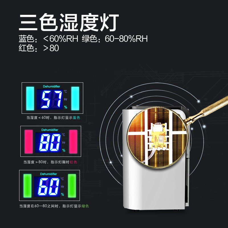 企购优品欧井除湿机/抽湿机 家用卧室客厅除湿器 OJ-165E