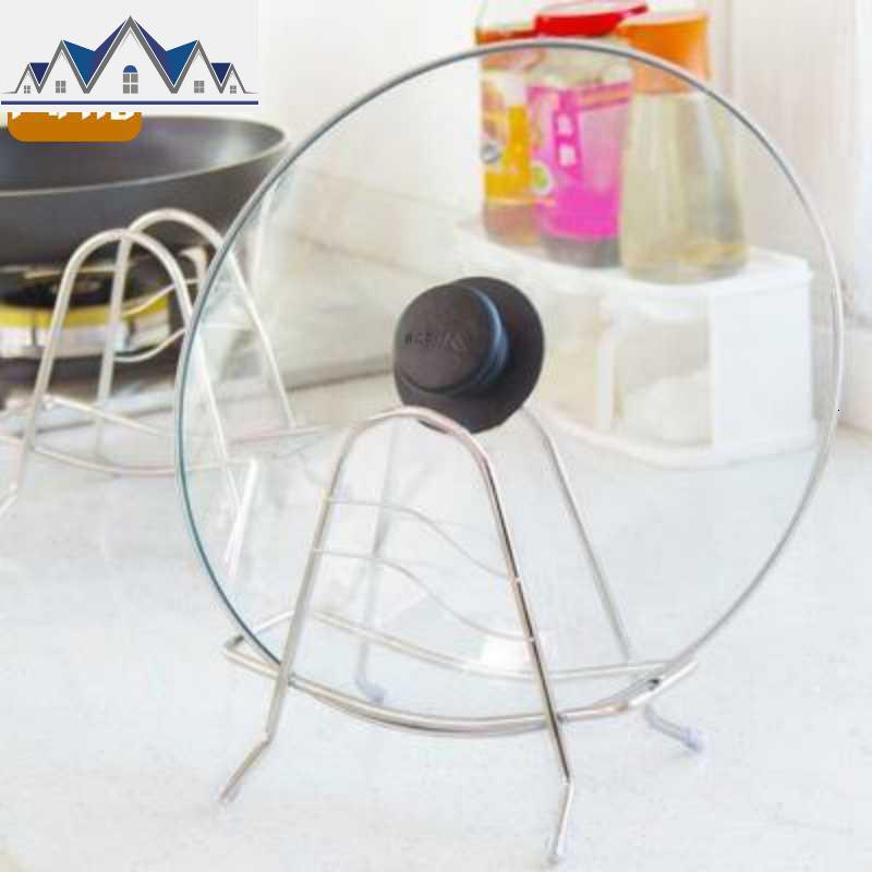 大锅盖架砧板案板支架放菜板壁挂厨房置物架架沥水圆形不锈钢架_951_334高清大图