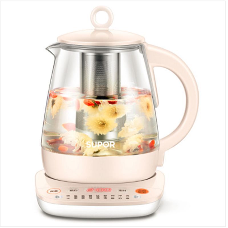 苏泊尔supor多功能养生壶sw15y10电热水壶加厚玻璃煎药煮花茶壶隔水炖