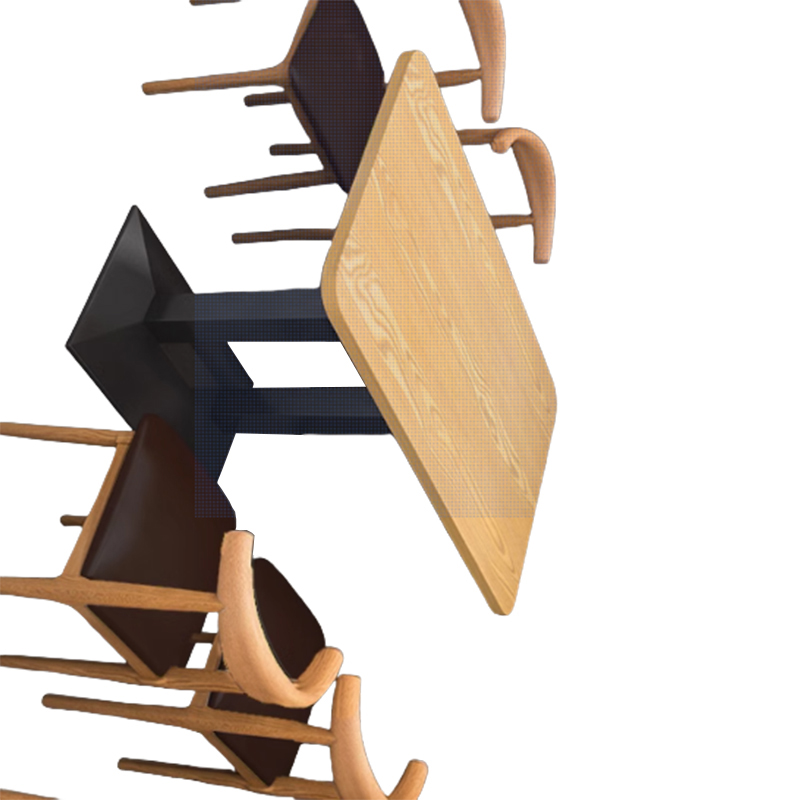 以雅以南 餐桌4椅120*60cm/套高清大图