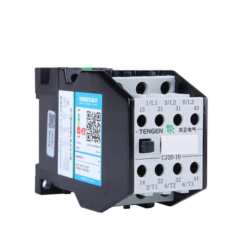 天正电气 CJ20-16A 220V 3NO 2NO+2NC 50Hz 3P 02010030029 交流接触器